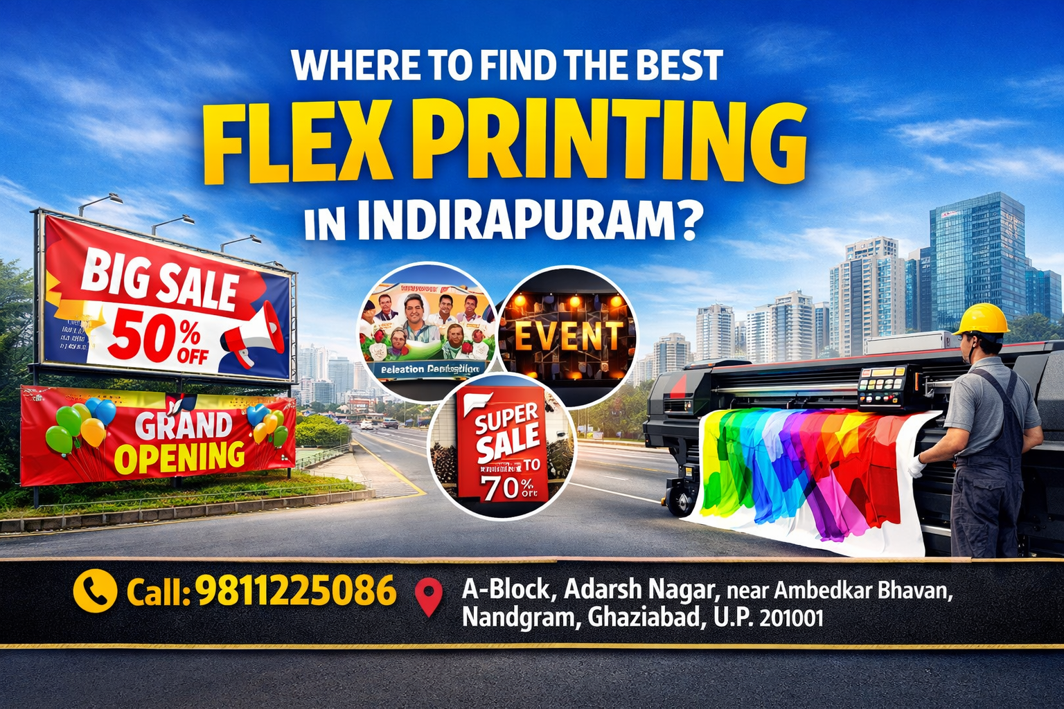 Flex Printing in Indirapuram