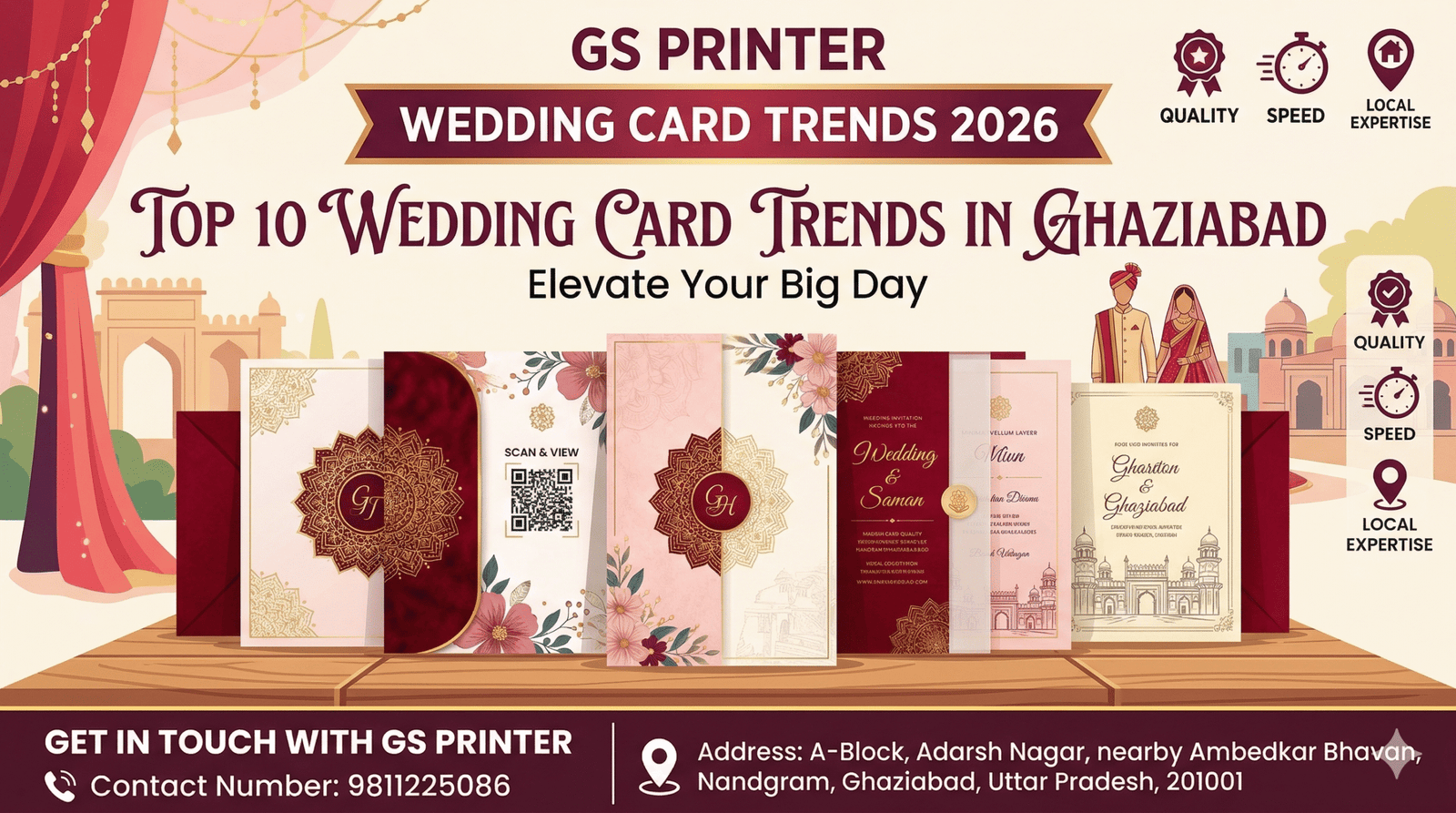 Top 10 Wedding Card Trends in Ghaziabad for 2026: Elevate Your Big Day