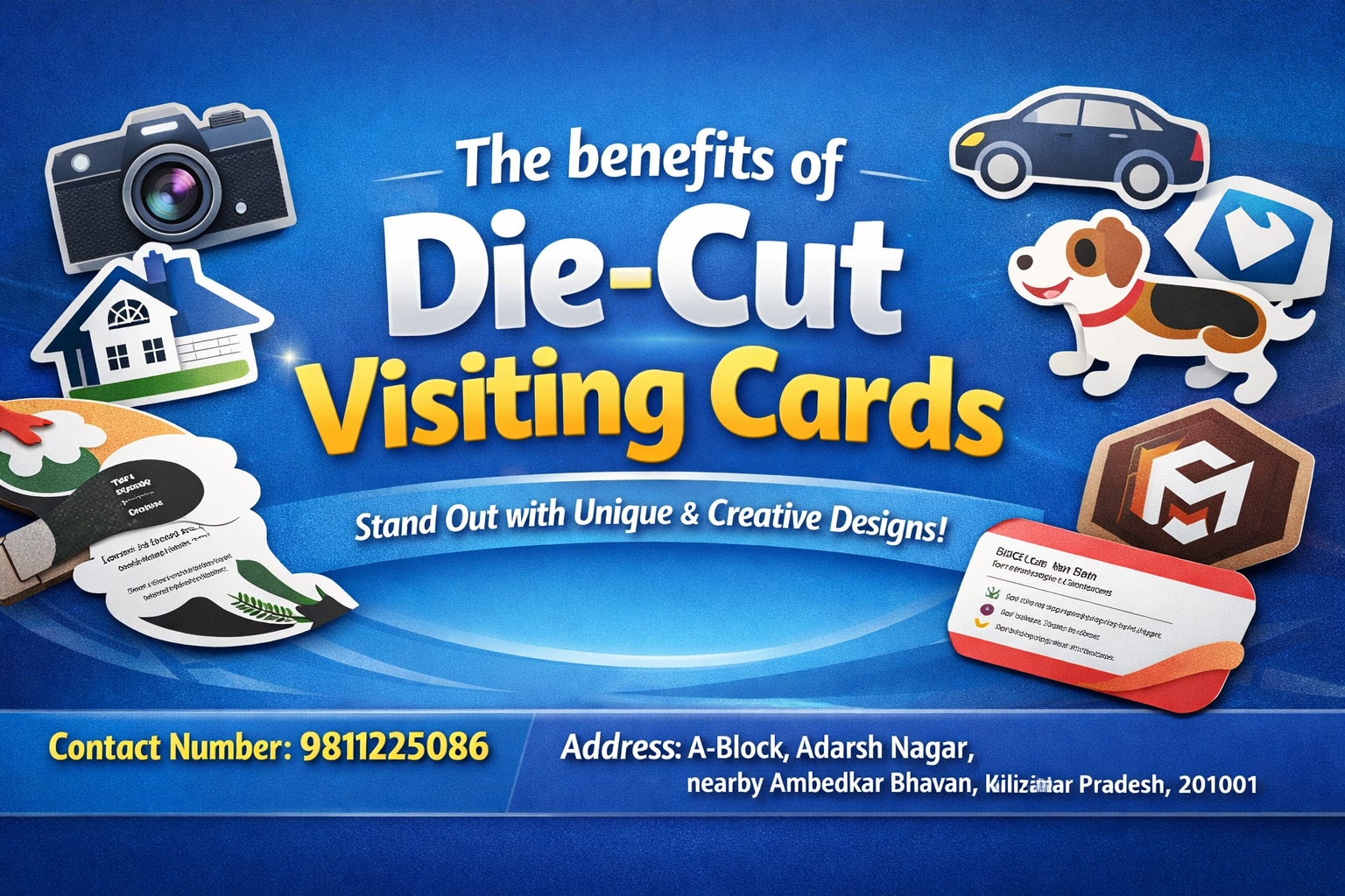 Die-Cut visiting cards