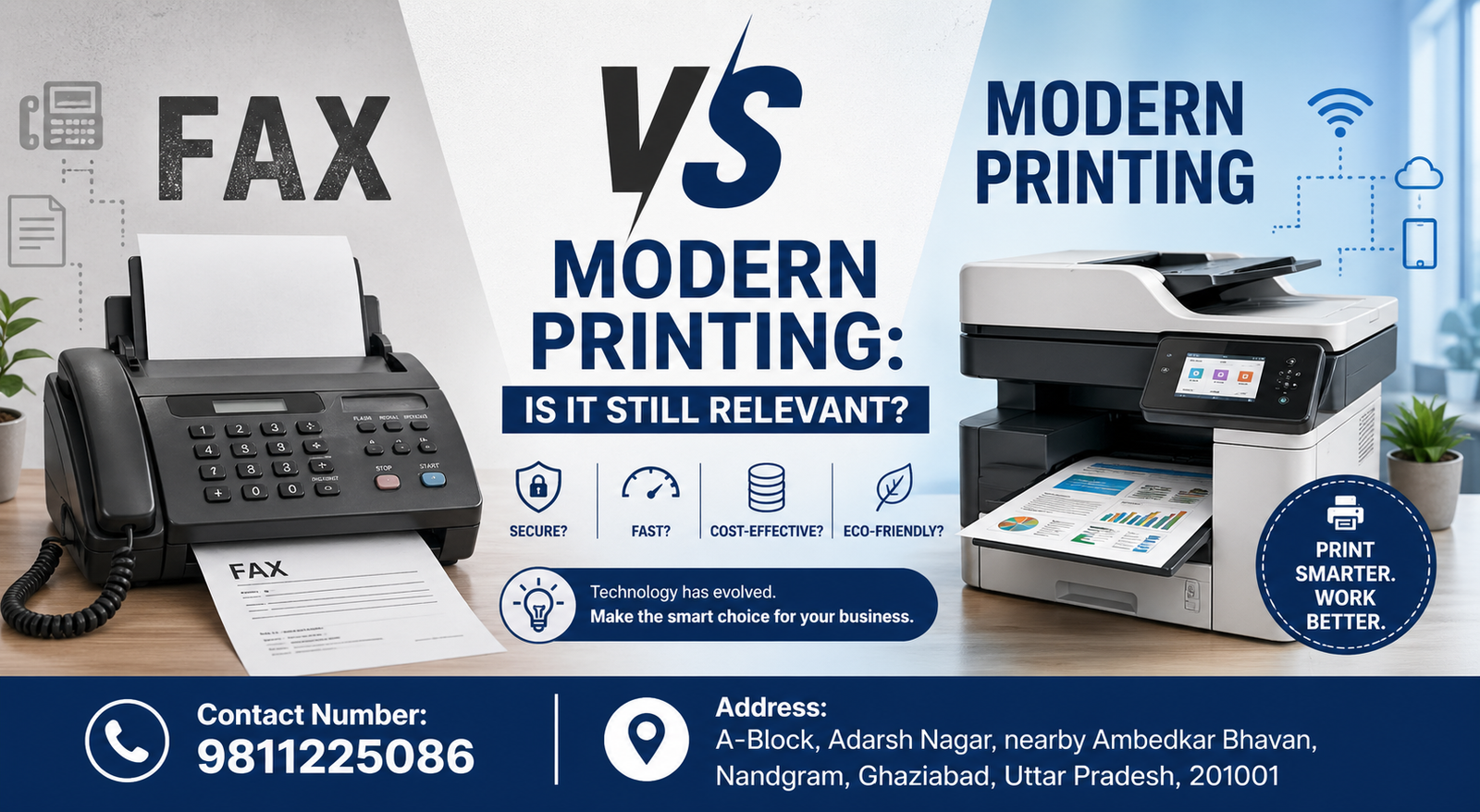 Fax vs Modern Printing