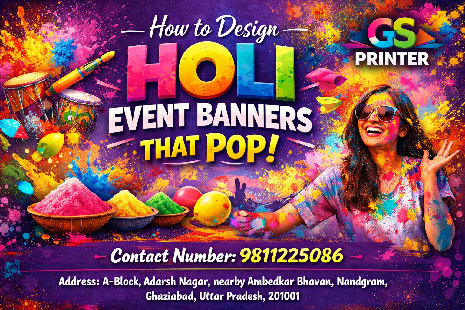 Holi Event Banners