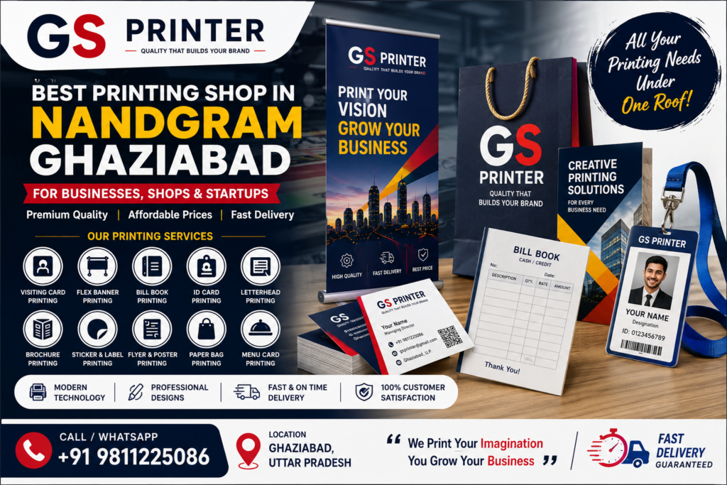 Best Printing Shop in Nandgram Ghaziabad