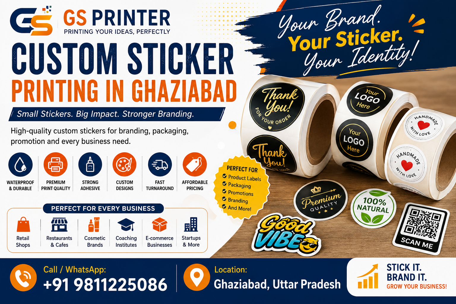 Custom Sticker Printing in Ghaziabad