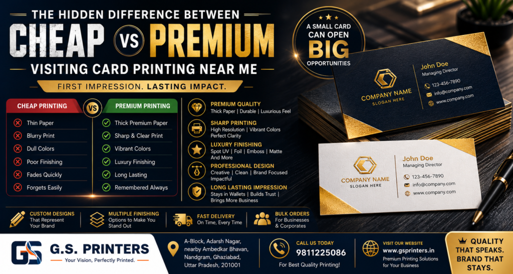 Visiting Card Printing Near Me