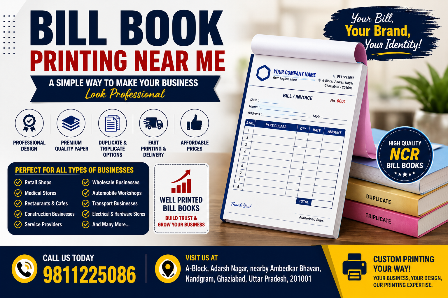 Bill Book Printing Near Me