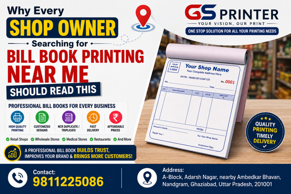 Bill Book Printing Near Me