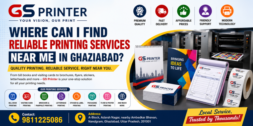 Printing Services Near Me in Ghaziabad