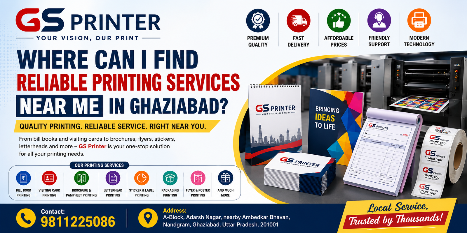 Printing Services Near Me in Ghaziabad