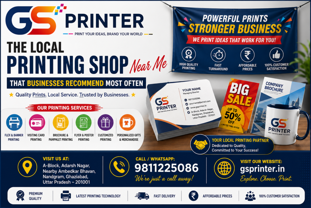 Local Printing Shop Near Me