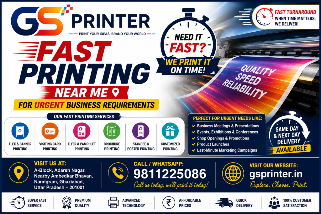 Fast Printing Near Me