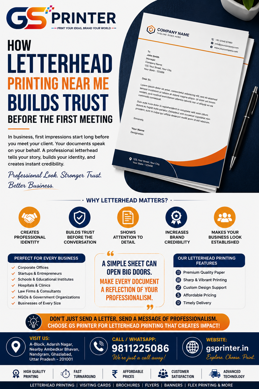 Letterhead Printing Near Me