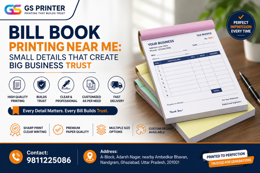 Bill Book Printing Near Me
