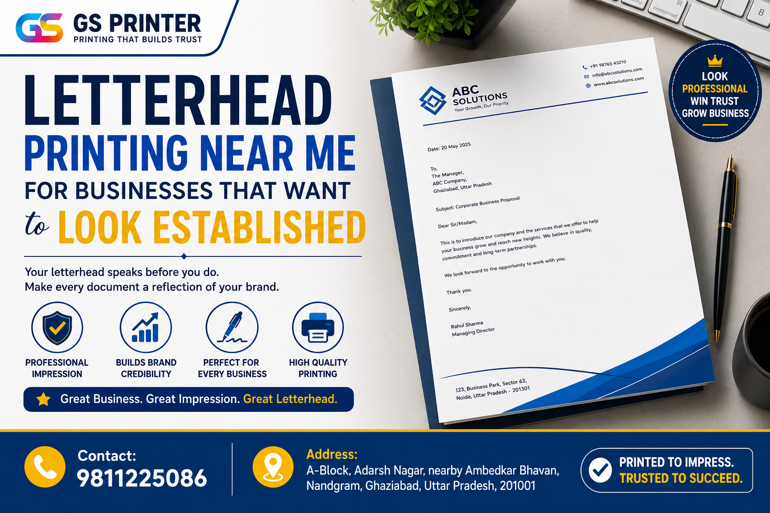 Letterhead Printing Near Me